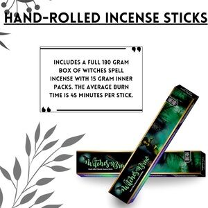 Soul Sticks Handmade Incense Sticks Mystic Spirit Blends Fragrance -Witches Brew